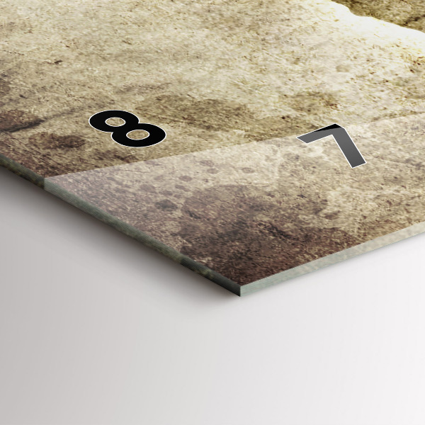 Horloge rectangulaire horizontale Carte du monde