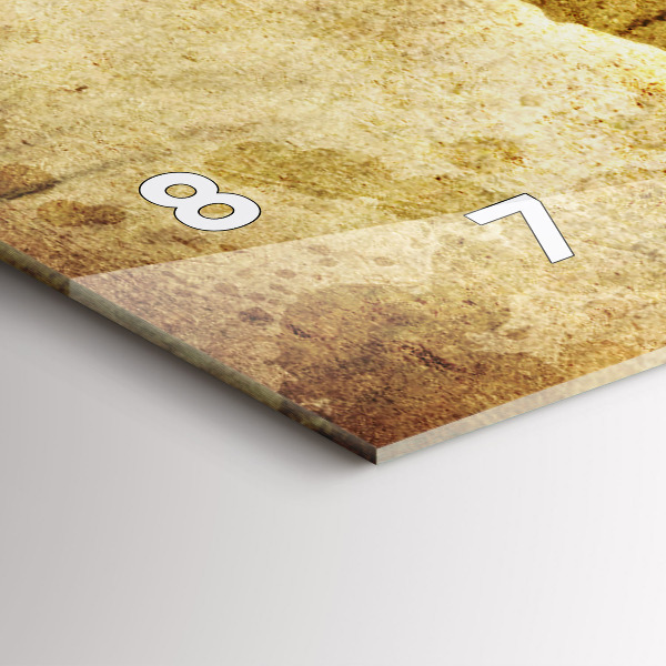 Horloge rectangulaire horizontale Carte du vieux monde