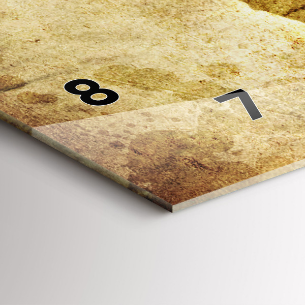 Horloge rectangulaire horizontale Carte du vieux monde