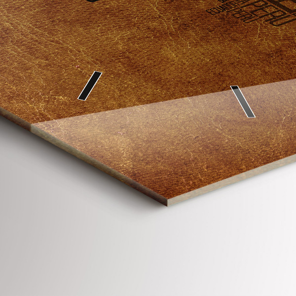 Horloge rectangulaire horizontale Carte des noms de pays