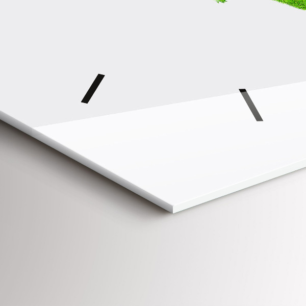 Horloge rectangulaire horizontale 'Carte de l''herbe verte'