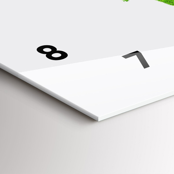 Horloge rectangulaire horizontale 'Carte de l''herbe verte'