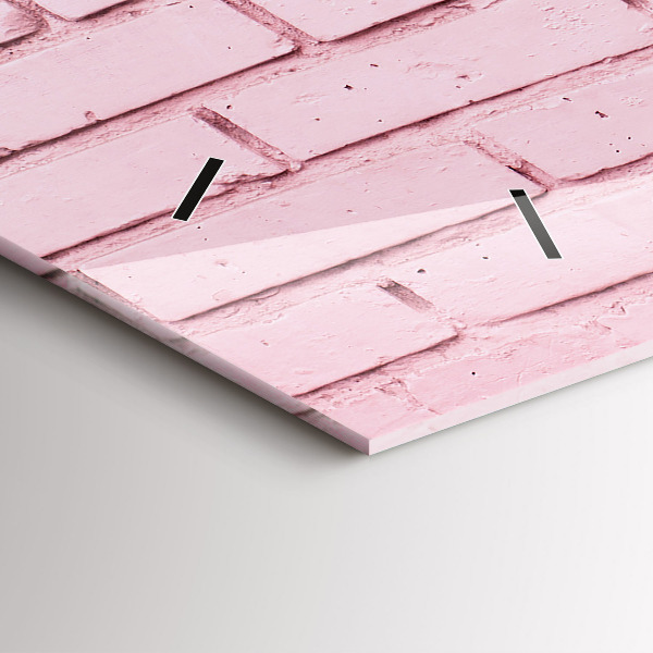 Horloge rectangulaire horizontale Mur de briques