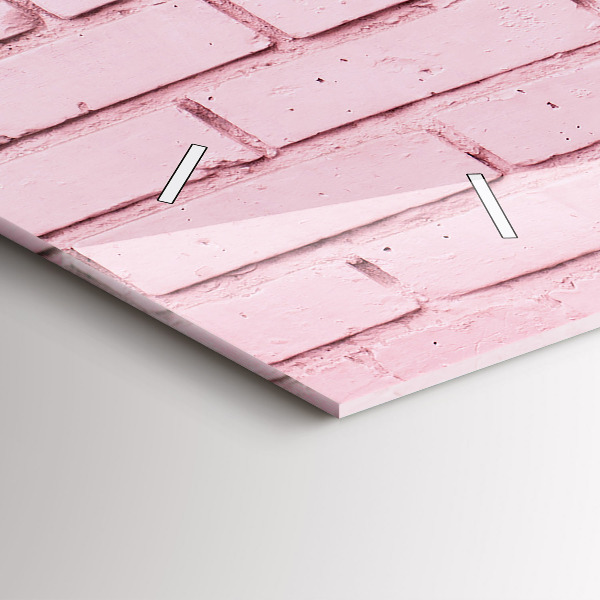 Horloge rectangulaire horizontale Mur de briques