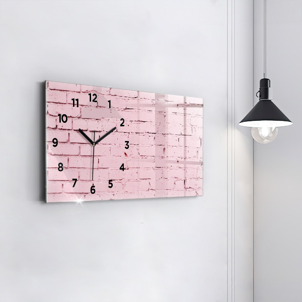Horloge rectangulaire horizontale Mur de briques