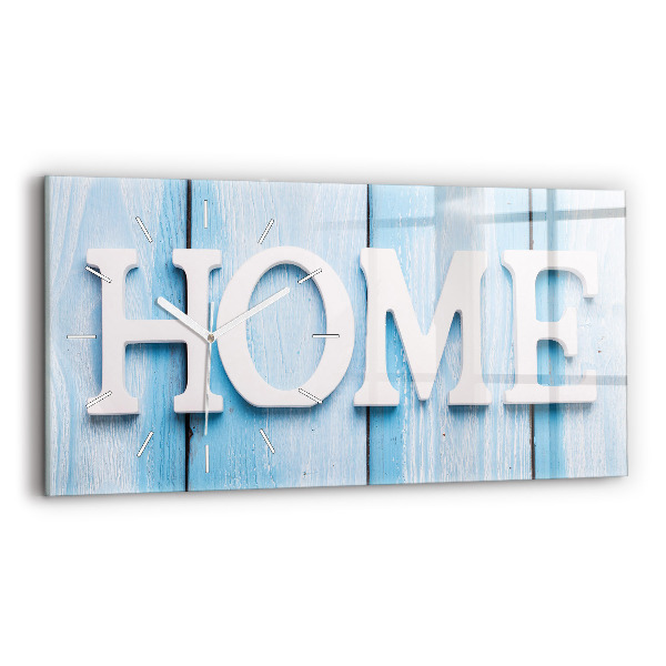 Horloge rectangulaire horizontale 'La maison de l''inscription'