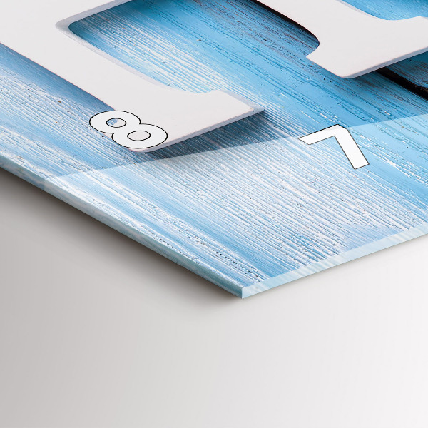 Horloge rectangulaire horizontale 'La maison de l''inscription'