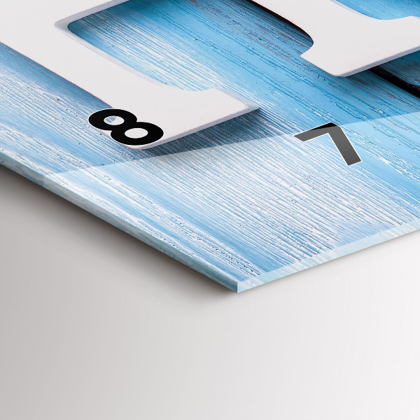 Horloge rectangulaire horizontale 'La maison de l''inscription'