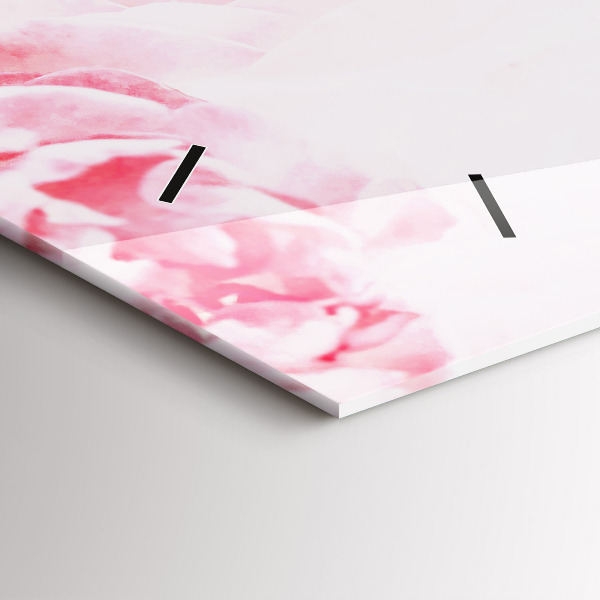 Horloge rectangulaire horizontale Fleurs en fleurs