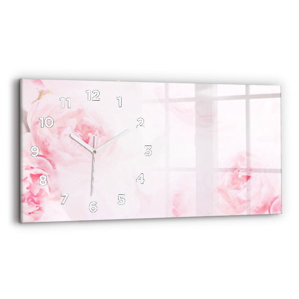 Horloge rectangulaire horizontale Fleurs en fleurs