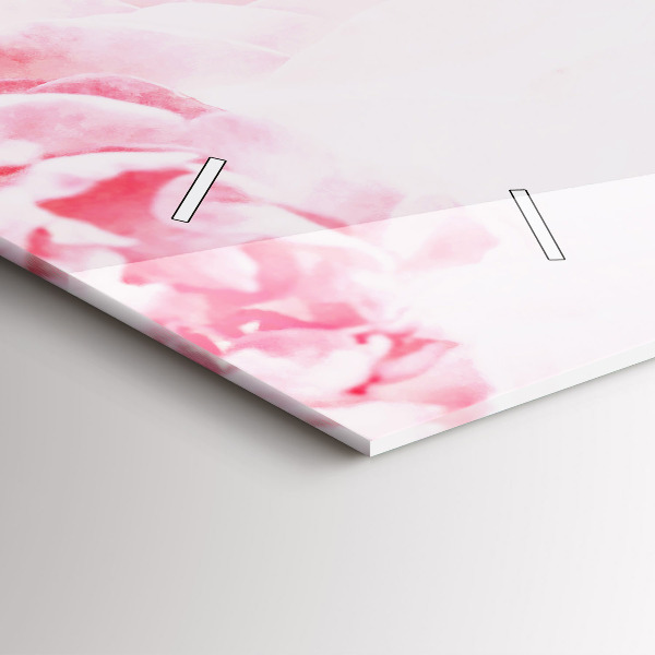 Horloge rectangulaire horizontale Fleurs en fleurs