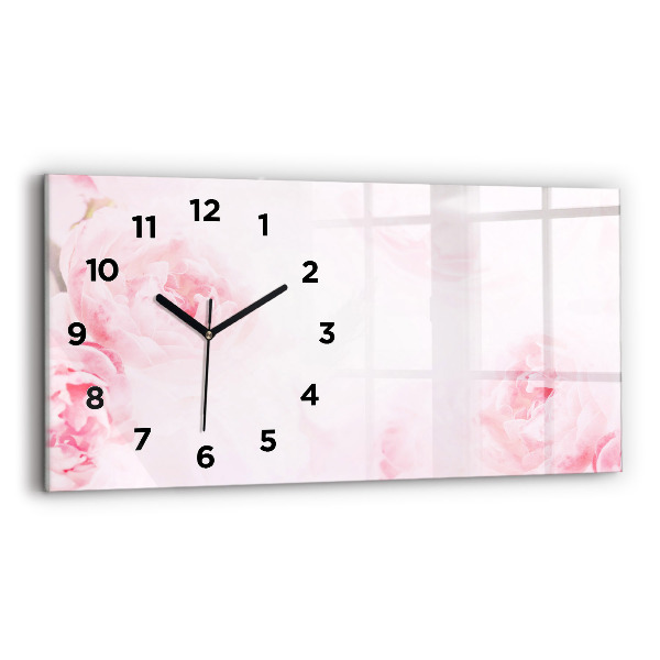 Horloge rectangulaire horizontale Fleurs en fleurs