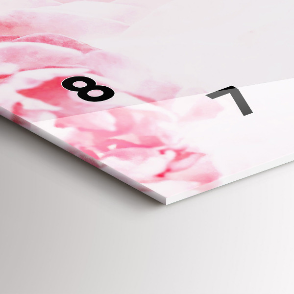 Horloge rectangulaire horizontale Fleurs en fleurs