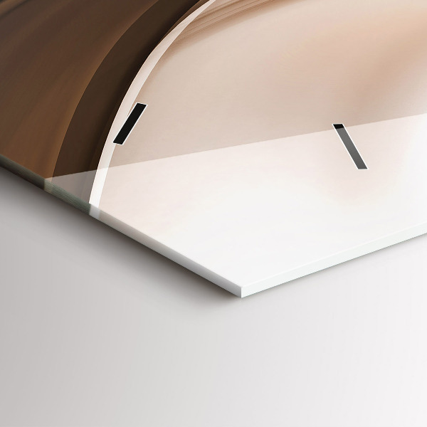 Horloge rectangulaire horizontale 'Ligne d''abstraction'