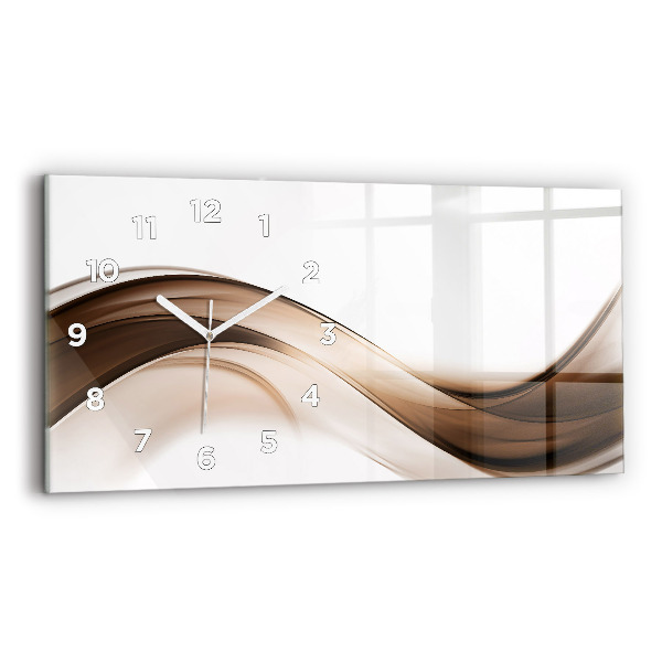 Horloge rectangulaire horizontale 'Ligne d''abstraction'