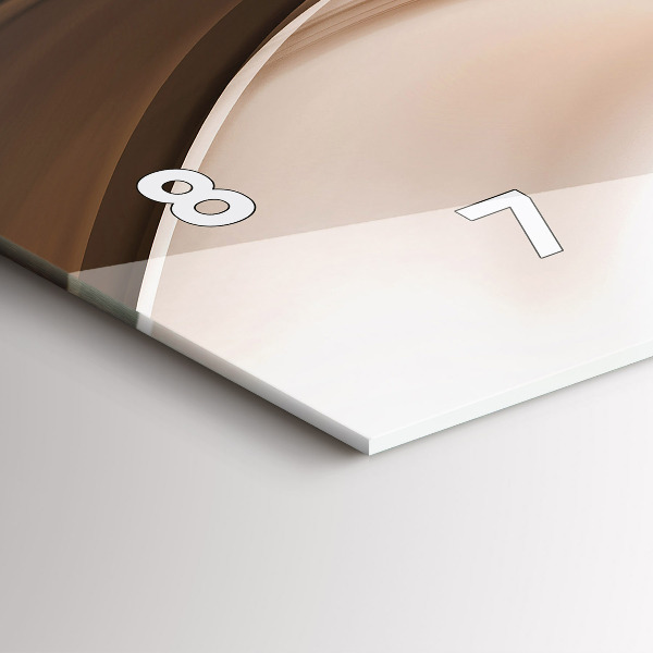 Horloge rectangulaire horizontale 'Ligne d''abstraction'