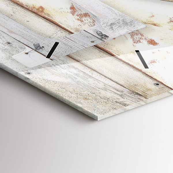 Horloge rectangulaire horizontale 'L''inscription amour'