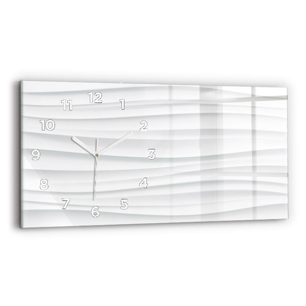 Horloge rectangulaire horizontale Texture des vagues