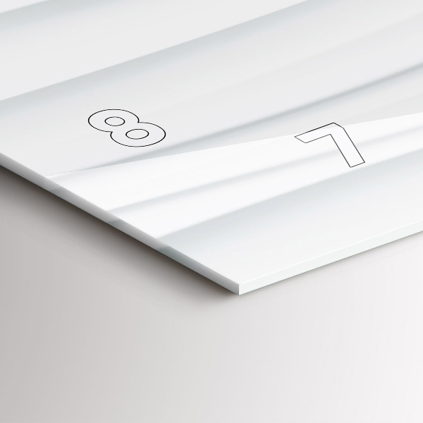 Horloge rectangulaire horizontale Texture des vagues