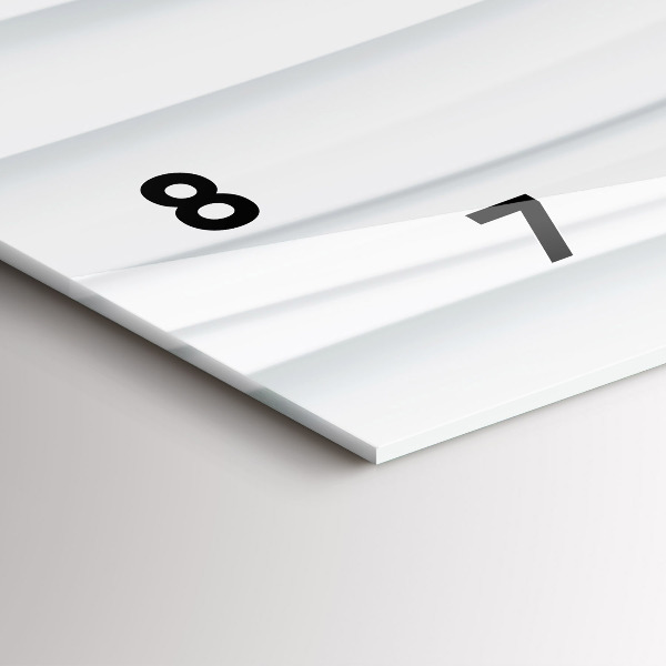 Horloge rectangulaire horizontale Texture des vagues