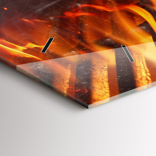 Horloge rectangulaire horizontale Gril