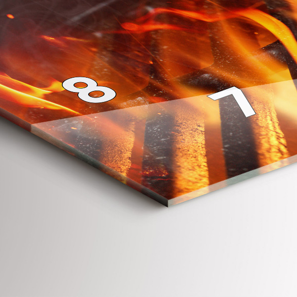 Horloge rectangulaire horizontale Gril