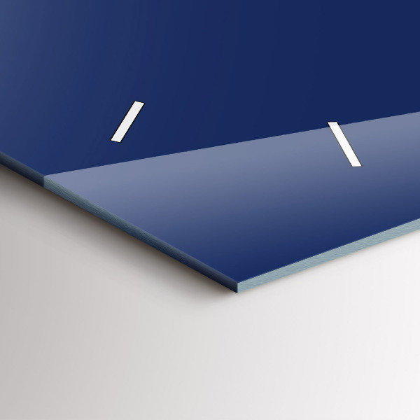 Horloge murale horizontale Couleur bleu marine