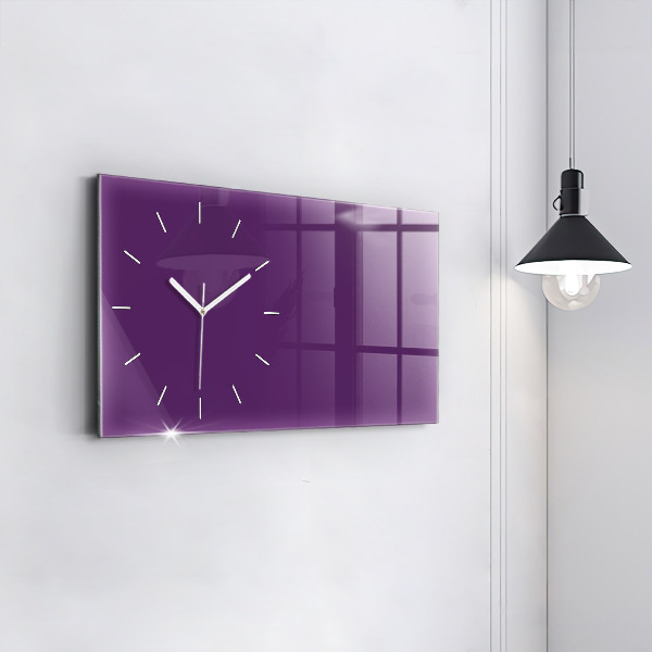 Horloge murale horizontale Violet