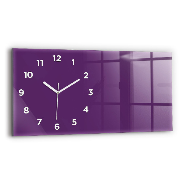 Horloge murale horizontale Violet