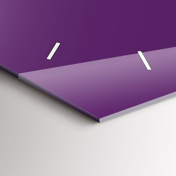 Horloge murale horizontale Violet