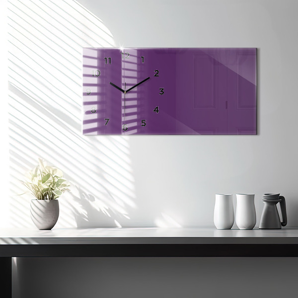 Horloge murale horizontale Violet