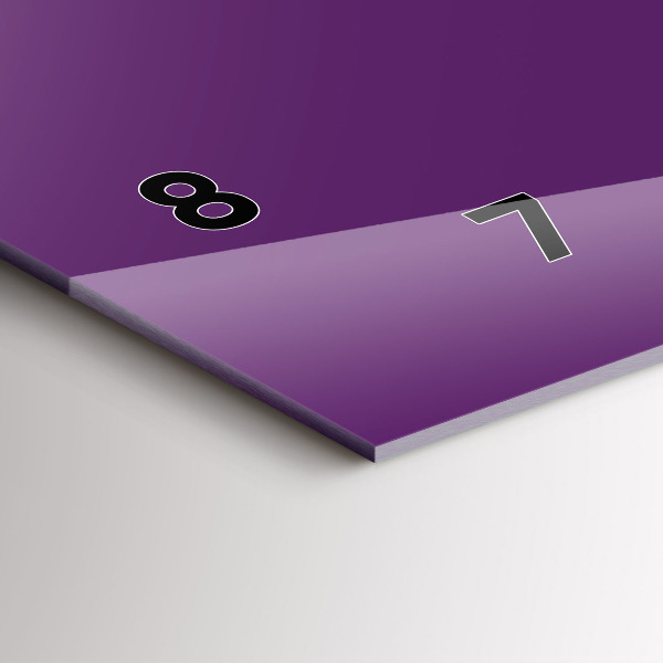 Horloge murale horizontale Violet