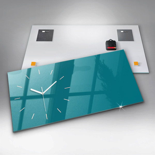 Horloge murale horizontale Couleur de la mer