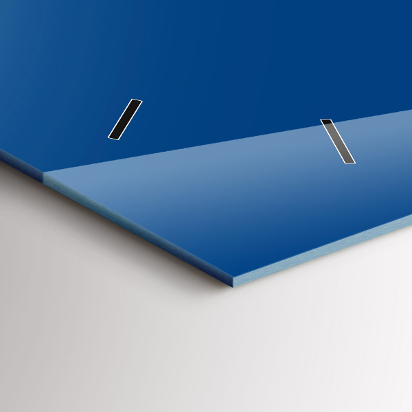 Horloge murale horizontale Couleur bleue