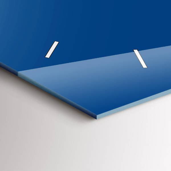 Horloge murale horizontale Couleur bleue