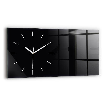 Horloge murale horizontale Couleur noir