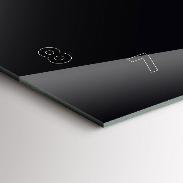 Horloge murale horizontale Couleur noir