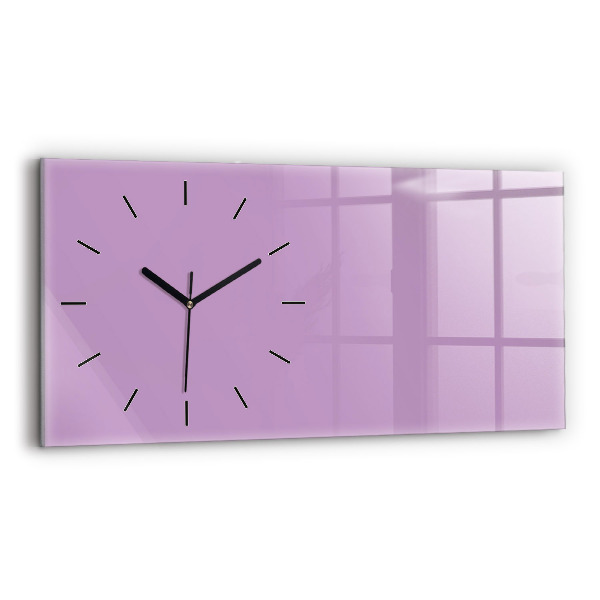 Horloge murale horizontale Couleur lilas