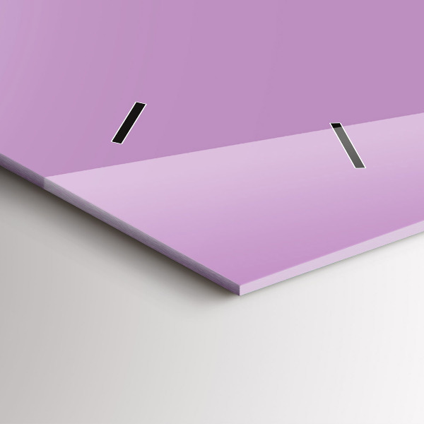 Horloge murale horizontale Couleur lilas