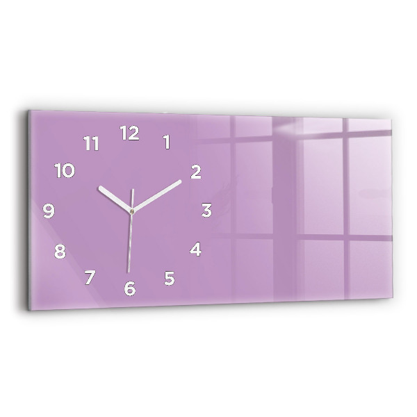 Horloge murale horizontale Couleur lilas