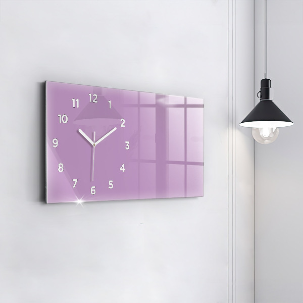 Horloge murale horizontale Couleur lilas