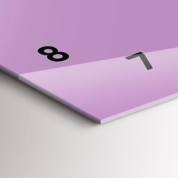 Horloge murale horizontale Couleur lilas