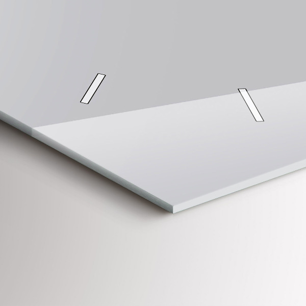 Horloge murale horizontale Couleur gris clair