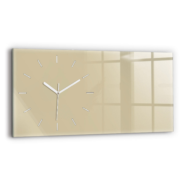 Horloge murale horizontale Couleur beige