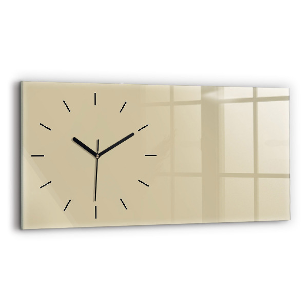 Horloge murale horizontale Couleur beige