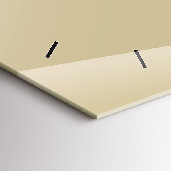 Horloge murale horizontale Couleur beige