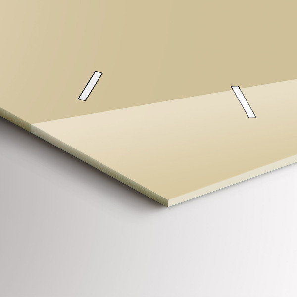 Horloge murale horizontale Couleur beige