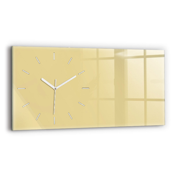 Horloge murale horizontale Couleur crème