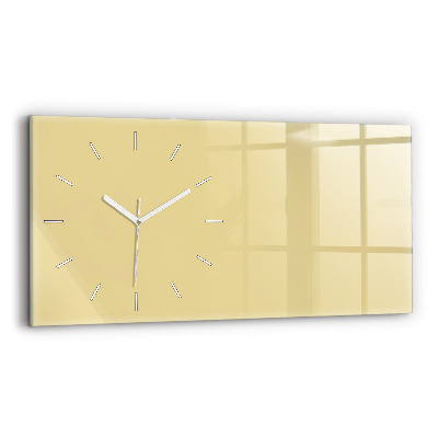 Horloge murale horizontale Couleur crème