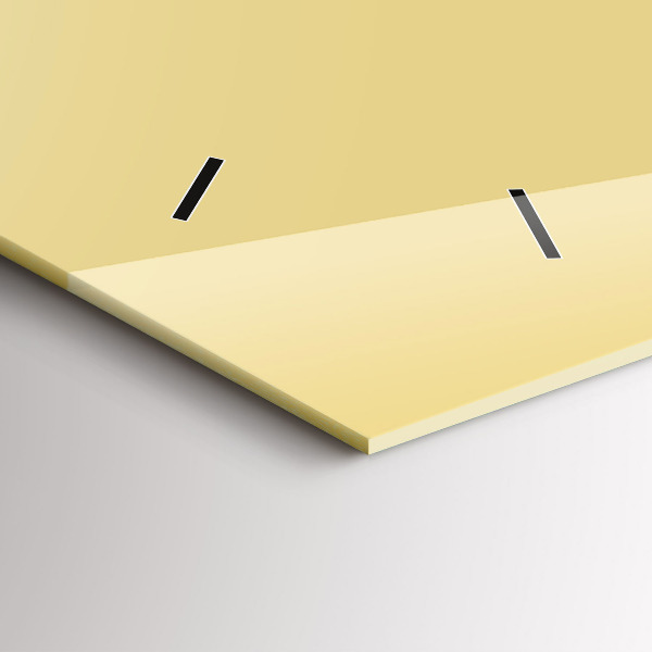 Horloge murale horizontale Couleur crème